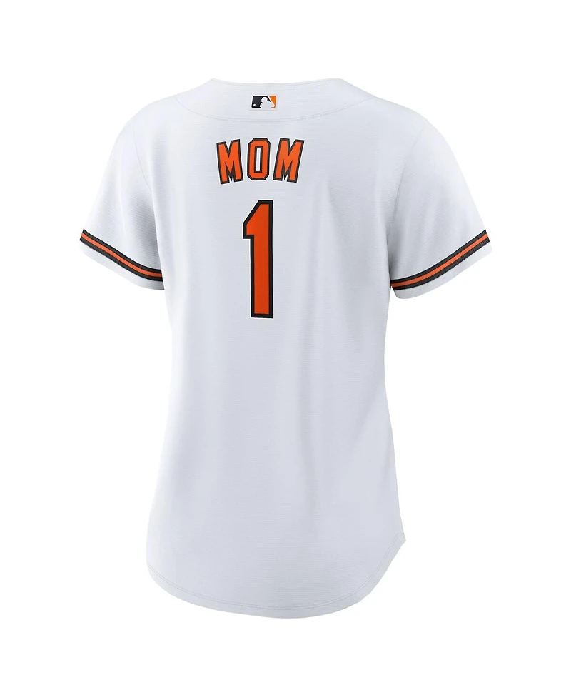 Nike Women's White Baltimore Orioles 1 Mom Home Replica Jersey