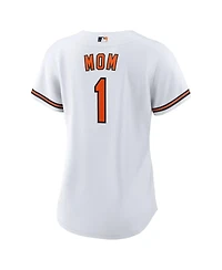 Nike Women's White Baltimore Orioles 1 Mom Home Replica Jersey