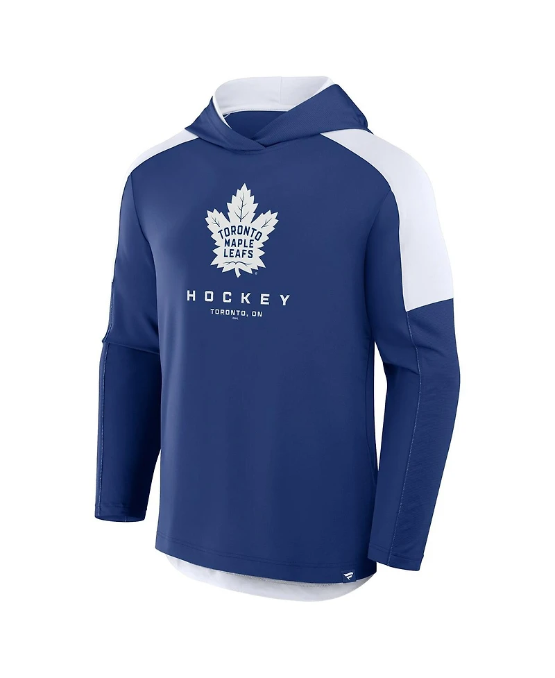 Fanatics Men's Blue Toronto Maple Leaf's Meta Game Transitional Pullover Hoodie