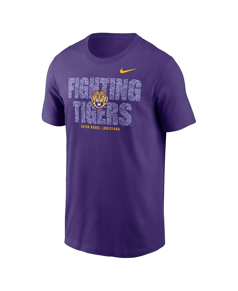 Nike Men's Purple Lsu Tigers Campus Local T-Shirt