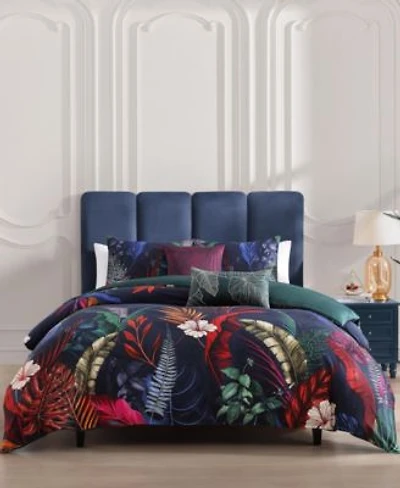 Bebejan Paradise Bedding 100 Cotton Sateen 5 Piece Reversible Comforter Set