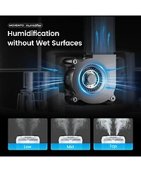 Morento Smart Humidifier with App & Voice Control, 6L Cool Mist Humidifiers with Essential Oil Diffuser, 7 Color NightLight for Bedroom Home Large Roo