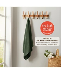 Linery and Co. 100% Cotton Textured 2-Piece Oversized Bath Sheet Set, 35" x 68"