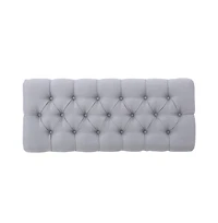 Tufted Ottoman Bench with Diamond Stitching and Elegant Half-Circle Legs for Classic Modern Interiors-The Pop Home