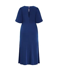 City Chic Plus Ines Puff Dress