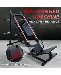 Streamdale Professional Leg Press and Hack Squat Machine for Home Gym with Weight Storage