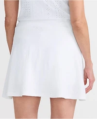 Lands' End Women's Active Eyelet Skater Skorts