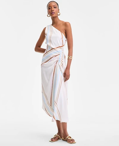 I.n.c. International Concepts Women's One-Shoulder Midi Dress, Exclusively at Macy's