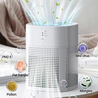 Chivalz Hepa Air Purifier with Essential Oil Diffuser for Home Bedroom, Up to 108 Sqft 2 Pack
