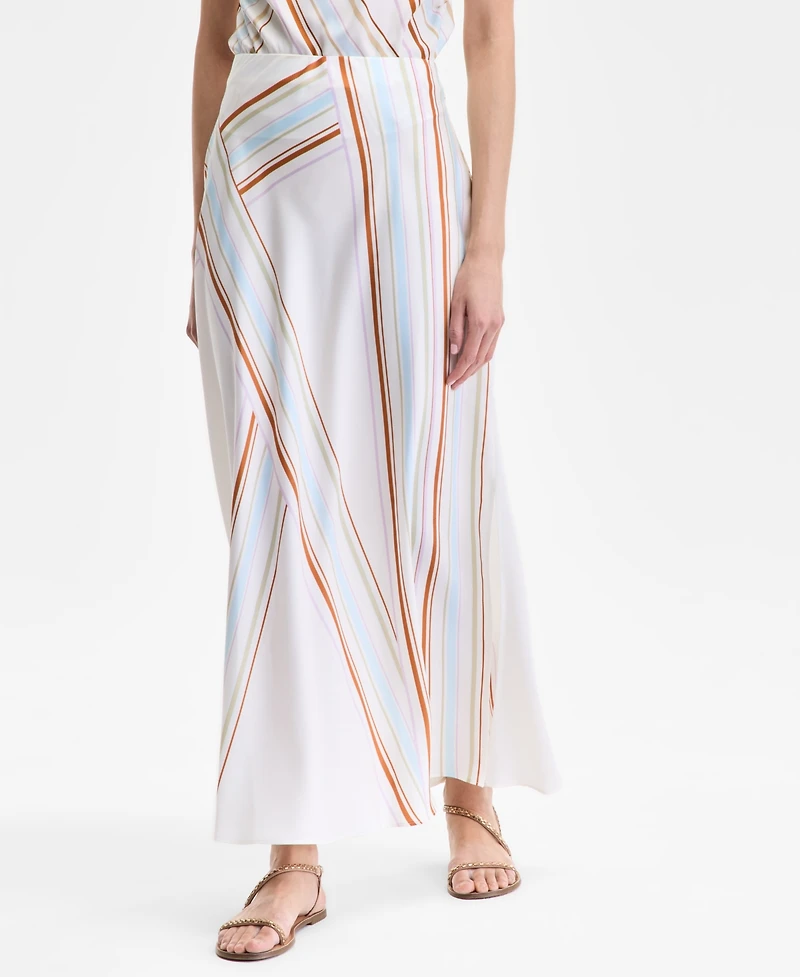 I.n.c. International Concepts Women's Striped Maxi Skirt, Exclusively at Macy's