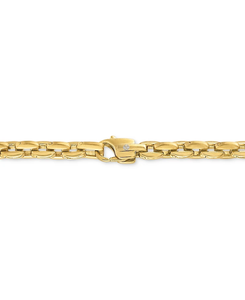 Esquire Men's Jewelry Rounded Box Link 22" Chain Necklace, Exclusively for Macy's