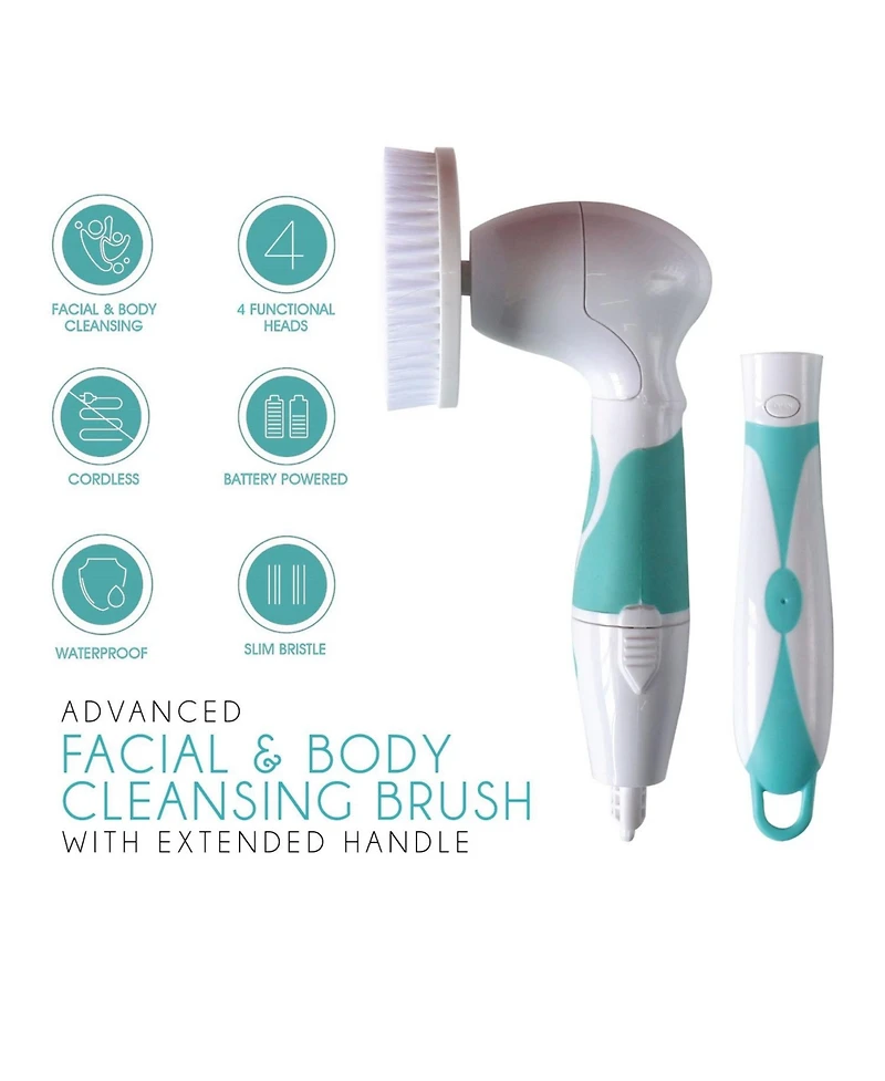 Pursonic Advanced Facial & Body Cleansing Brush With Extended Handle