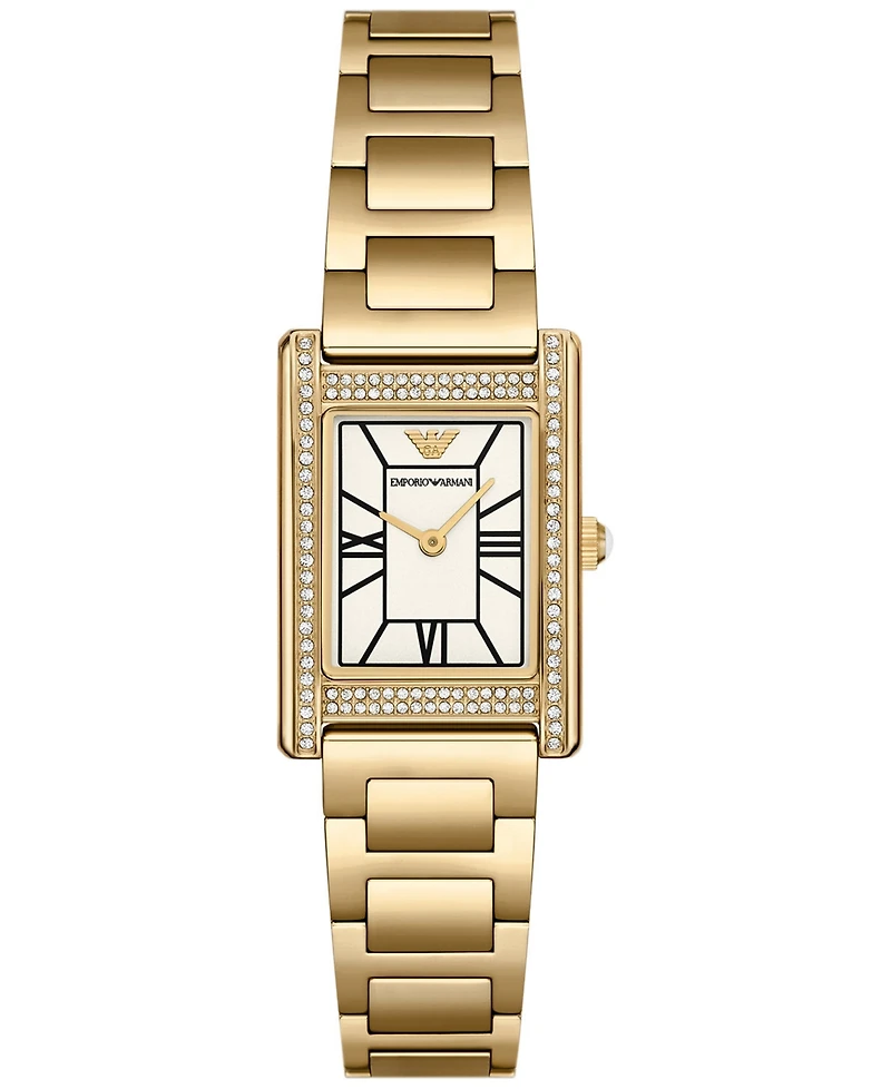 Emporio Armani Women's Gold-Tone Stainless Steel Bracelet Watch 22mm