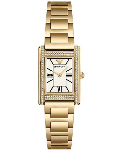 Emporio Armani Women's Gold-Tone Stainless Steel Bracelet Watch 22mm