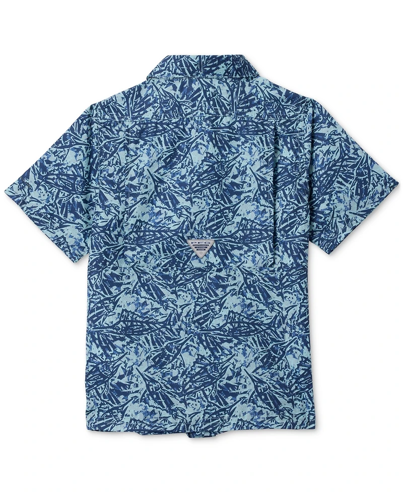 Columbia Big Boys Super Slack Tide Short-Sleeved Camp Shirt