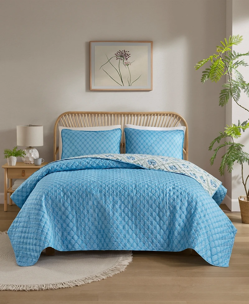 Addison Park Olivia Floral 3-Pc. Quilt and Tote Set, Twin