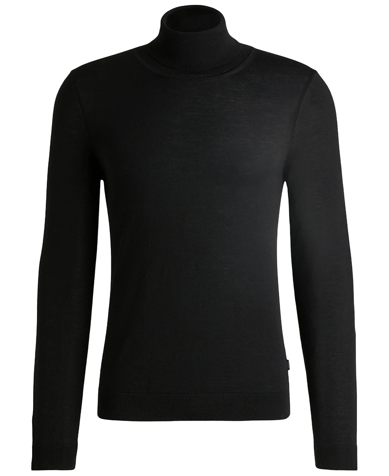 Boss by Hugo Men's Slim-Fit Rollneck Merino Wool Sweater