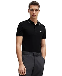 Boss by Hugo Men's Tonal Logo Slim-Fit Polo Shirt