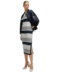 Boss by Hugo Women's Structured-Stripe Dress