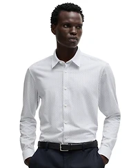Boss by Hugo Men's Slim-Fit Printed Dress Shirt