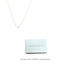 Adornia Tarnish Resistant Gold Freshwater Cultivated Pearl Chain Necklace