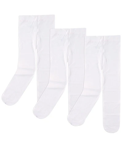 Luvable Friends Baby Girls Nylon Tights, Black Pink, 9-18 Months
