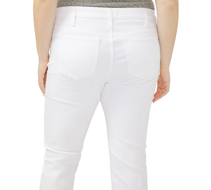 Silver Jeans Co. Plus Elyse Mid Rise Comfort Fit Capri