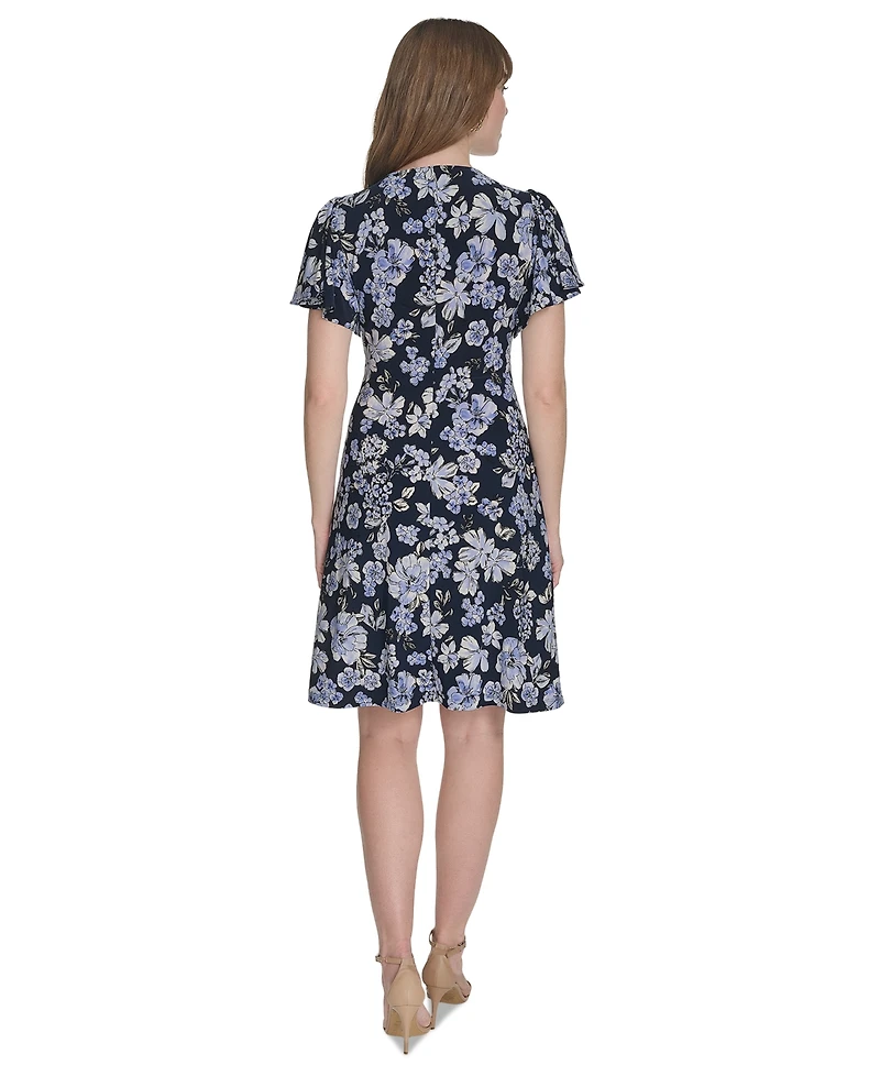 Tommy Hilfiger Petite Floral-Print Sheath Dress