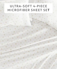 Kaycie Gray Printed Microfiber Sheet Sets