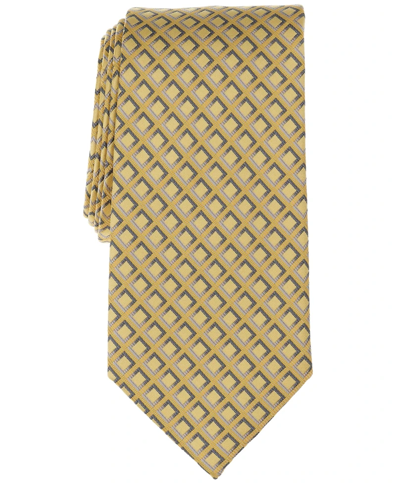 Perry Ellis Men's Buttaro Grid-Pattern Tie