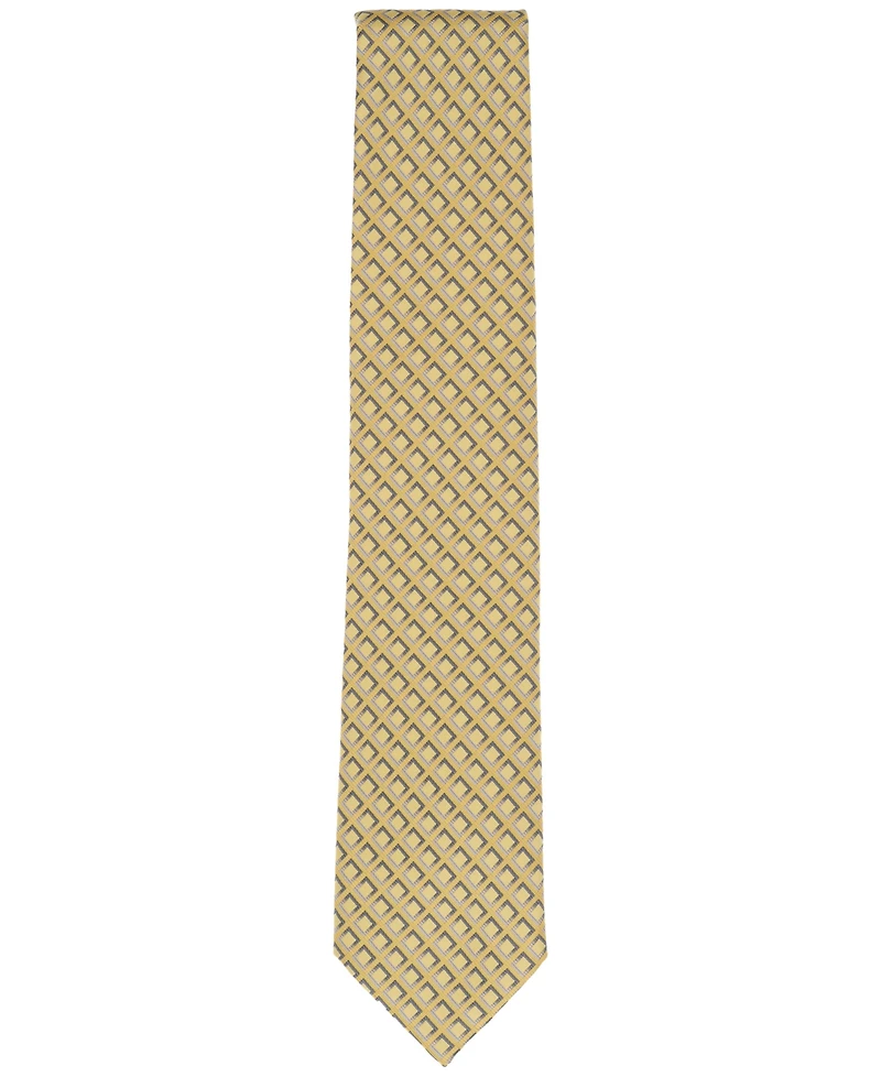 Perry Ellis Men's Buttaro Grid-Pattern Tie