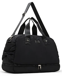 Madden Girl Bow Detail Zip Bottom Weekender Duffle Bag