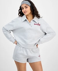Grayson Threads, The Label Juniors' Collared Snoopy Sweatshirt