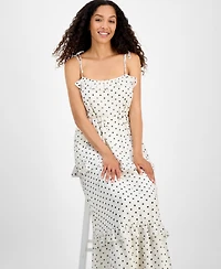 julia jordan Women's Tie-Strap Ruffle-Tier Maxi Dress