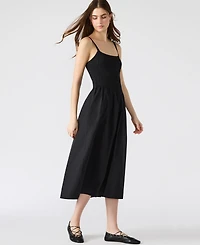 Steve Madden Women's Codie Cotton Smocked Midi Dress