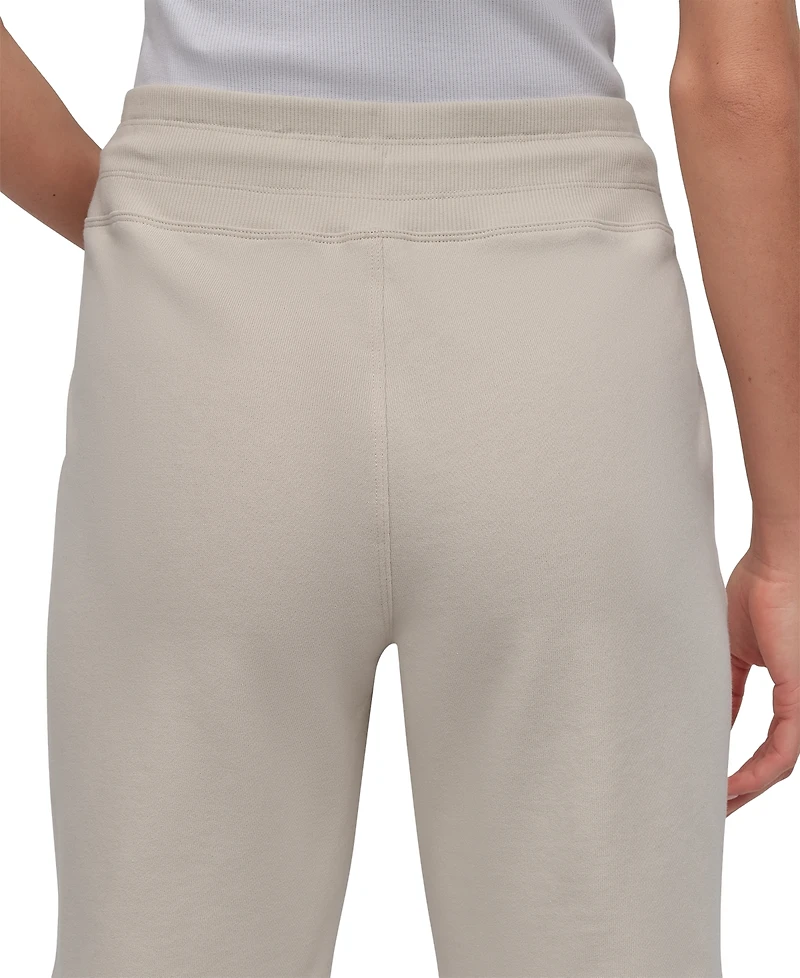 Dkny Sport Women's Cotton Logo Pull-On 10" Bermuda Shorts