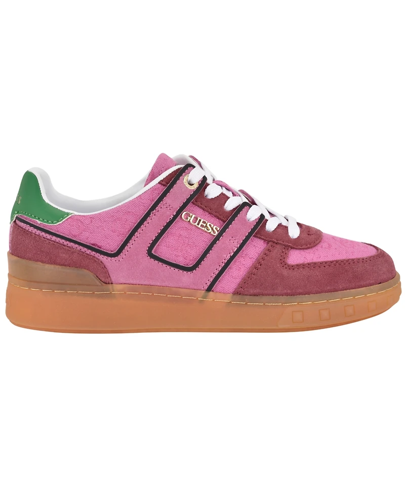 Guess Women's Inart Low Profile Sporty Gum Bottom Lace-Up Sneakers