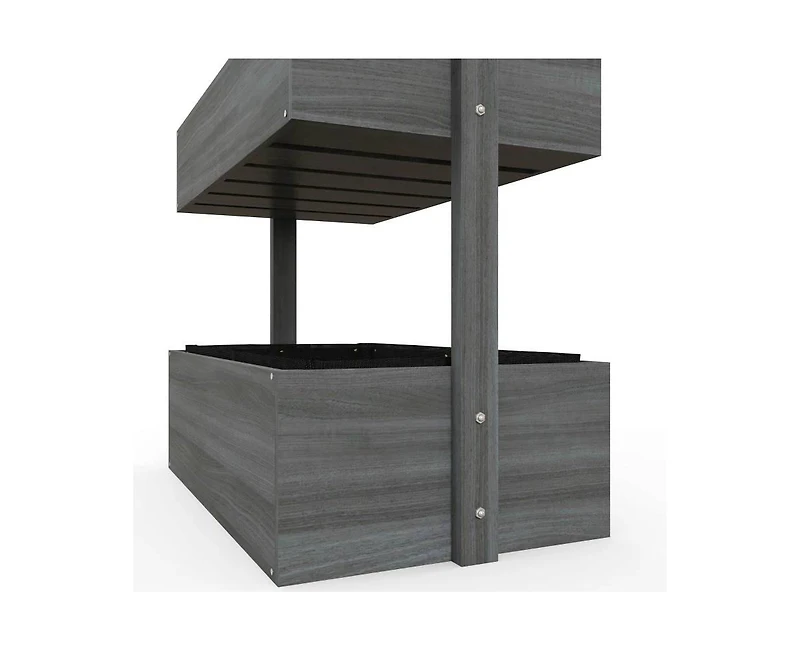 4 Tier Vertical Wooden Planter Box Raised Bed