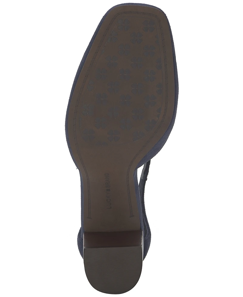 Lucky Brand Women's Kanira Square-Toe Stacked Heel Pumps