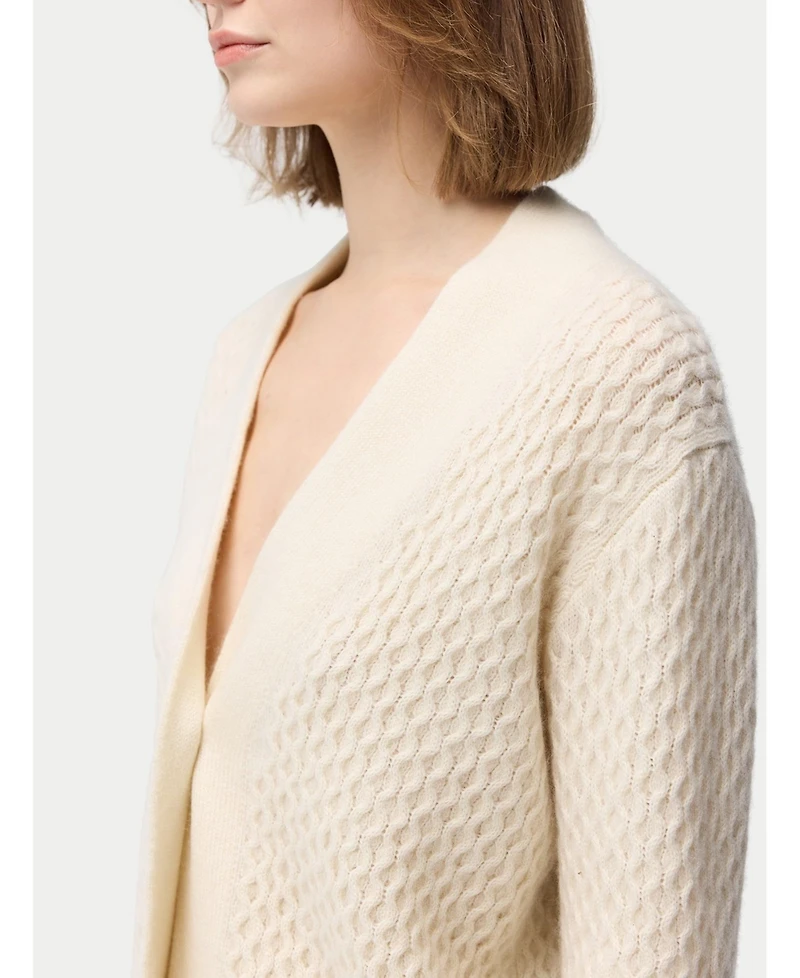 Gobi Cashmere Women's Textured One Button-Front Cardigan