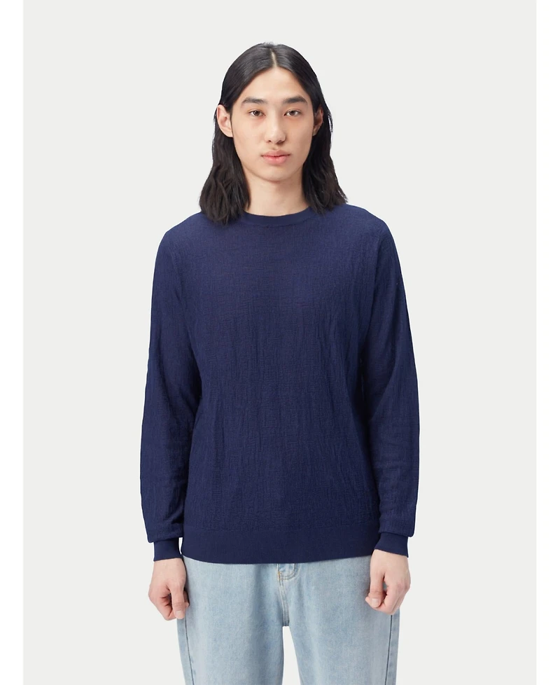 Gobi Cashmere Men's Lightweight Silk Textured Sweater