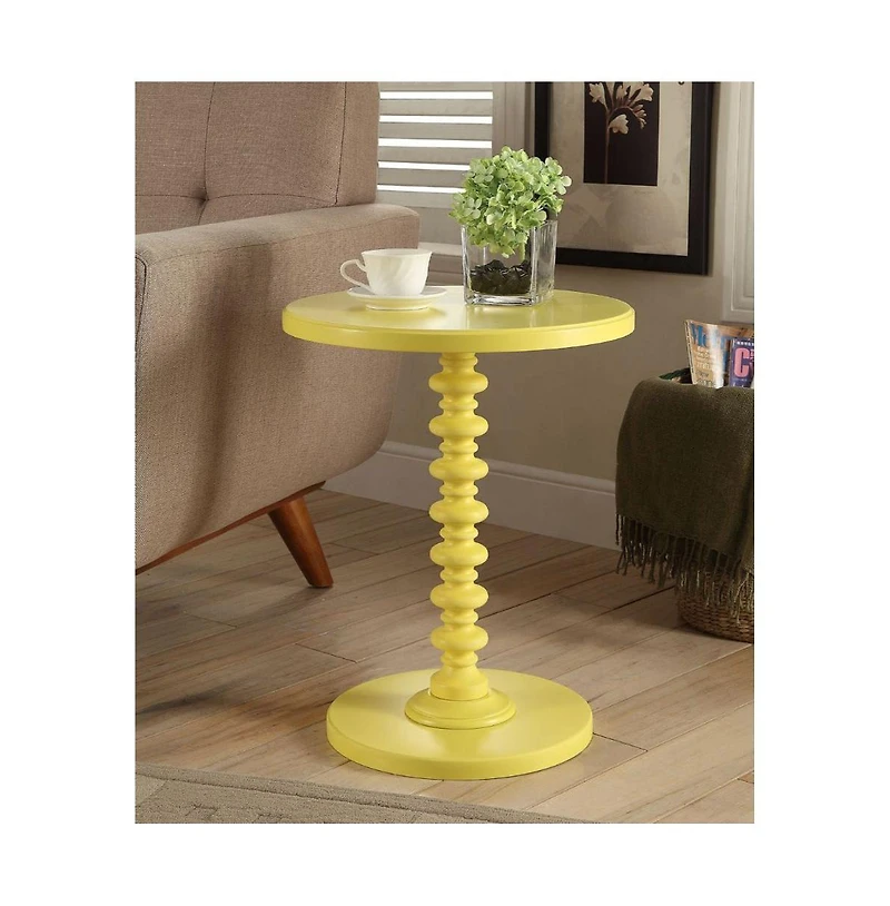 Round Solid Wood End Table – Sturdy and Stylish Furniture for Any Room