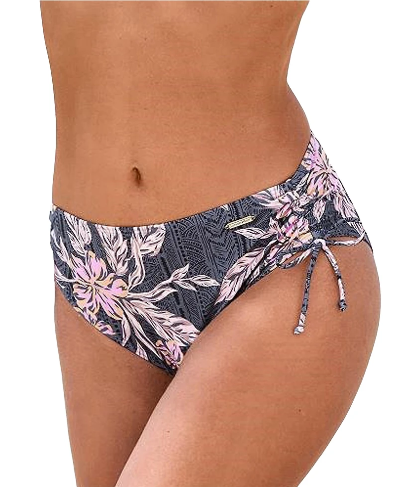 Lascana Women's Mix Print Mid Rise Bikini Swimsuit Bottom