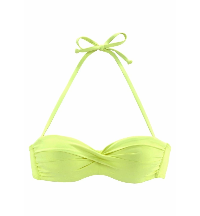 Lascana Women's Twist Bandeau Bikini Swimsuit Top Bra Sizing