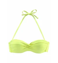 Lascana Women's Twist Bandeau Bikini Swimsuit Top Bra Sizing