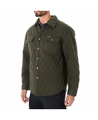 Smith's Workwear Men's Snap Closure Diamond Quilted Knit Shirt-Jac