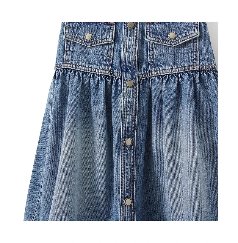 Cotton On Girls Little/Big Cherie Denim Midi Skirt
