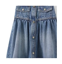 Cotton On Girls Little/Big Cherie Denim Midi Skirt