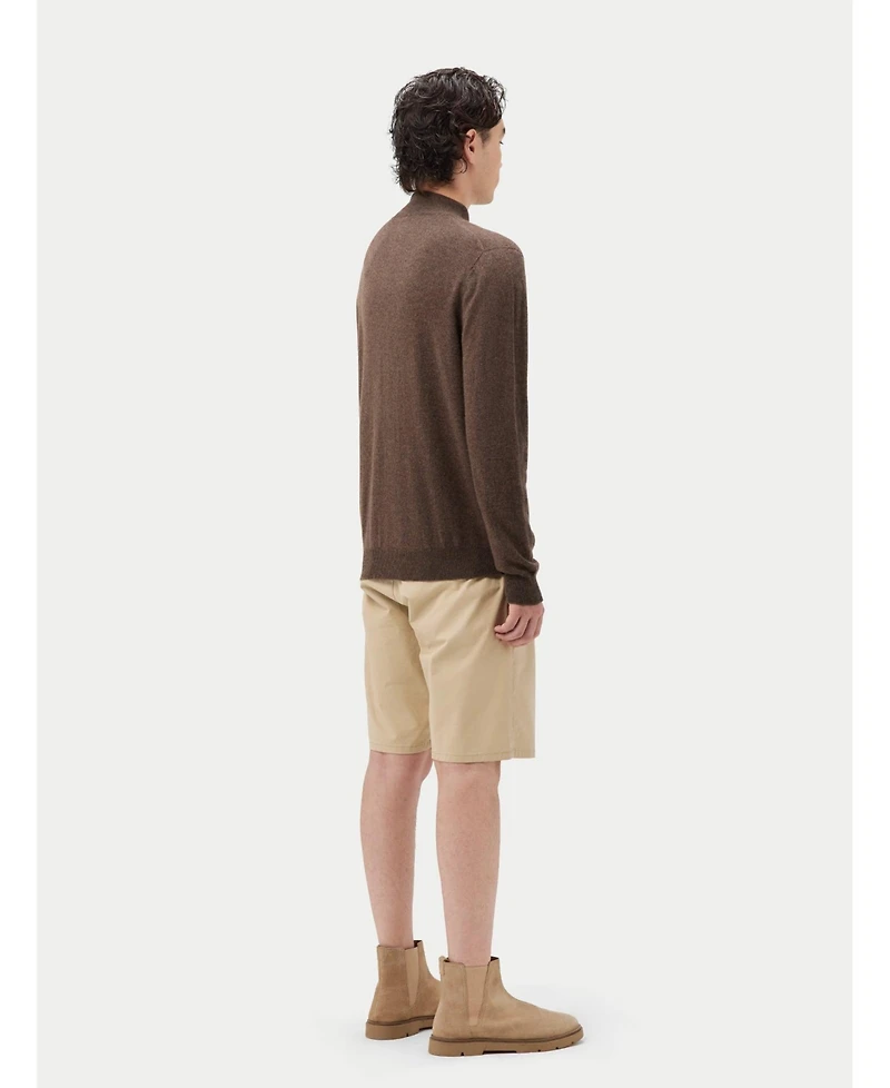 Gobi Cashmere Men's Full Zip Stand Collar Cardigan