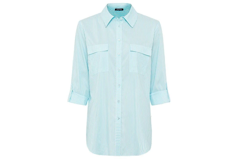 Olsen Women's Long Sleeve Stripe Shirt